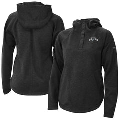 San Antonio Spurs Women's Sweater Weather Quarter-Snap Hoodie - Black | Columbia outlet