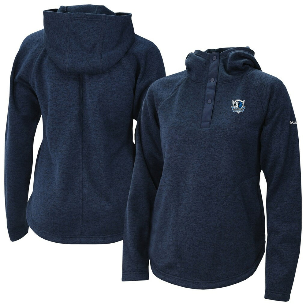 Dallas Mavericks Women's Sweater Weather Quarter-Snap Hoodie sale - Navy | Columbia cheap