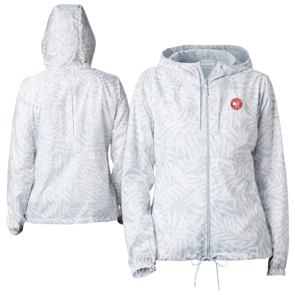 Atlanta Hawks Women's Flash Forward Windbreaker - White | Columbia on sale