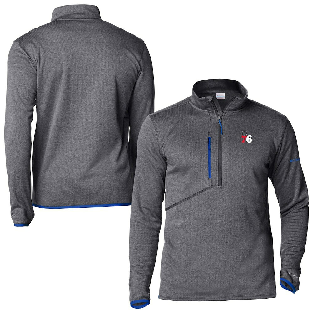 Philadelphia 76ers Park View Fleece Half-Zip Top - Blue | Columbia shop