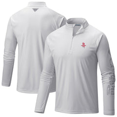 Houston Rockets PFG Terminal Tackle Quarter-Zip Top sale - White | Columbia online