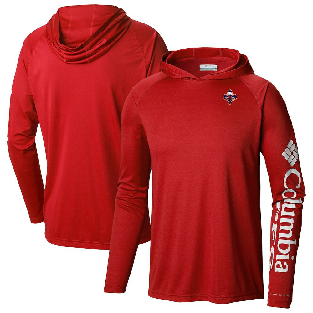 New Orleans Pelicans PFG Super Terminal Tackle Hoodie - Red | Columbia online