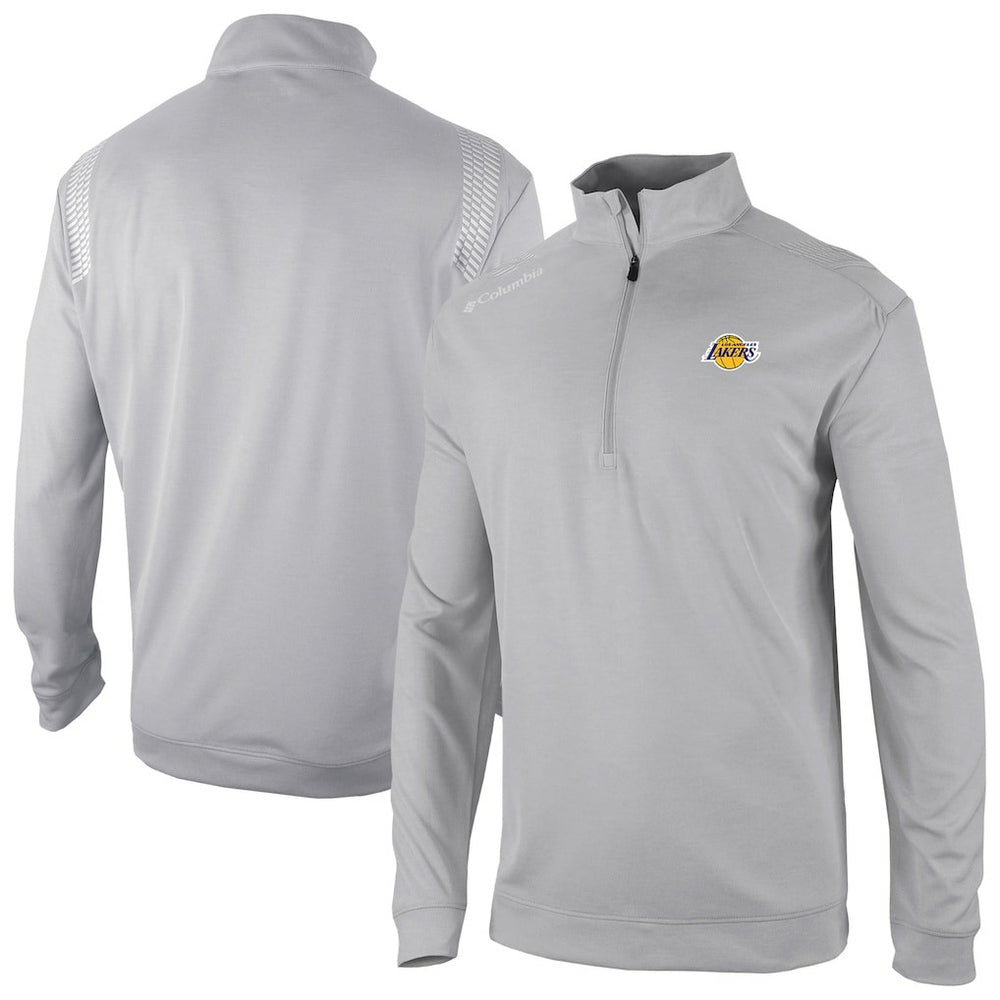 Los Angeles Lakers Oakland Downs Omni-Wick Quarter-Zip Top - Gray | Columbia outlet