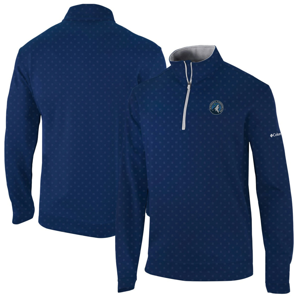 Minnesota Timberwolves Wickham Hills Omni-Wick Quarter-Zip Jacket - Navy | Columbia on sale