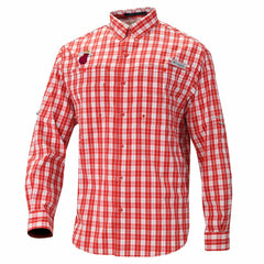 Miami Heat Super Tamiami Omni-Shade Long Sleeve Button-Down Shirt - Red | Columbia sale