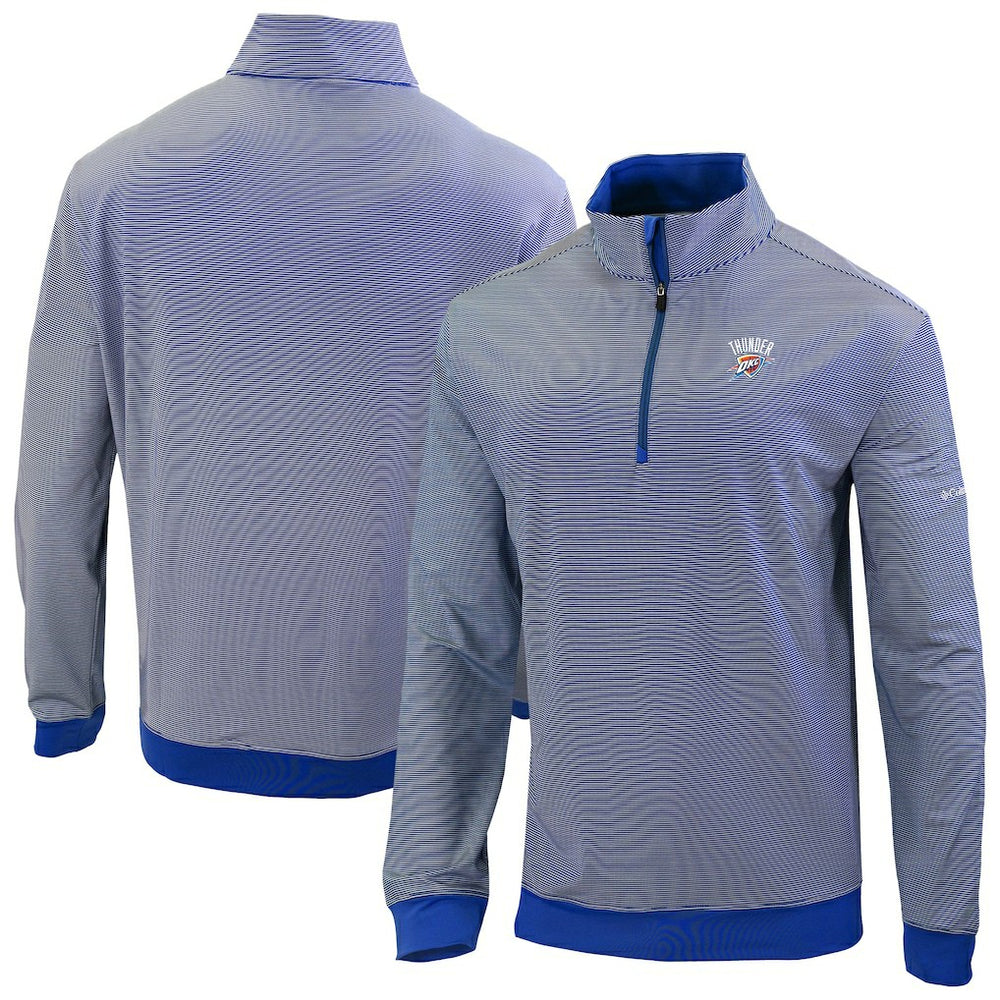 Oklahoma City Thunder Omni-Wick Even Lie Quarter-Zip Top - Blue | Columbia on sale