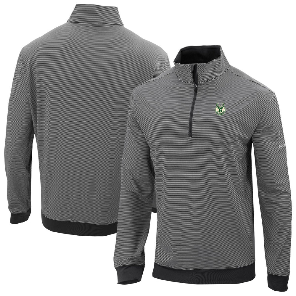 Milwaukee Bucks Omni-Wick Even Lie Quarter-Zip Top - Black | Columbia shop