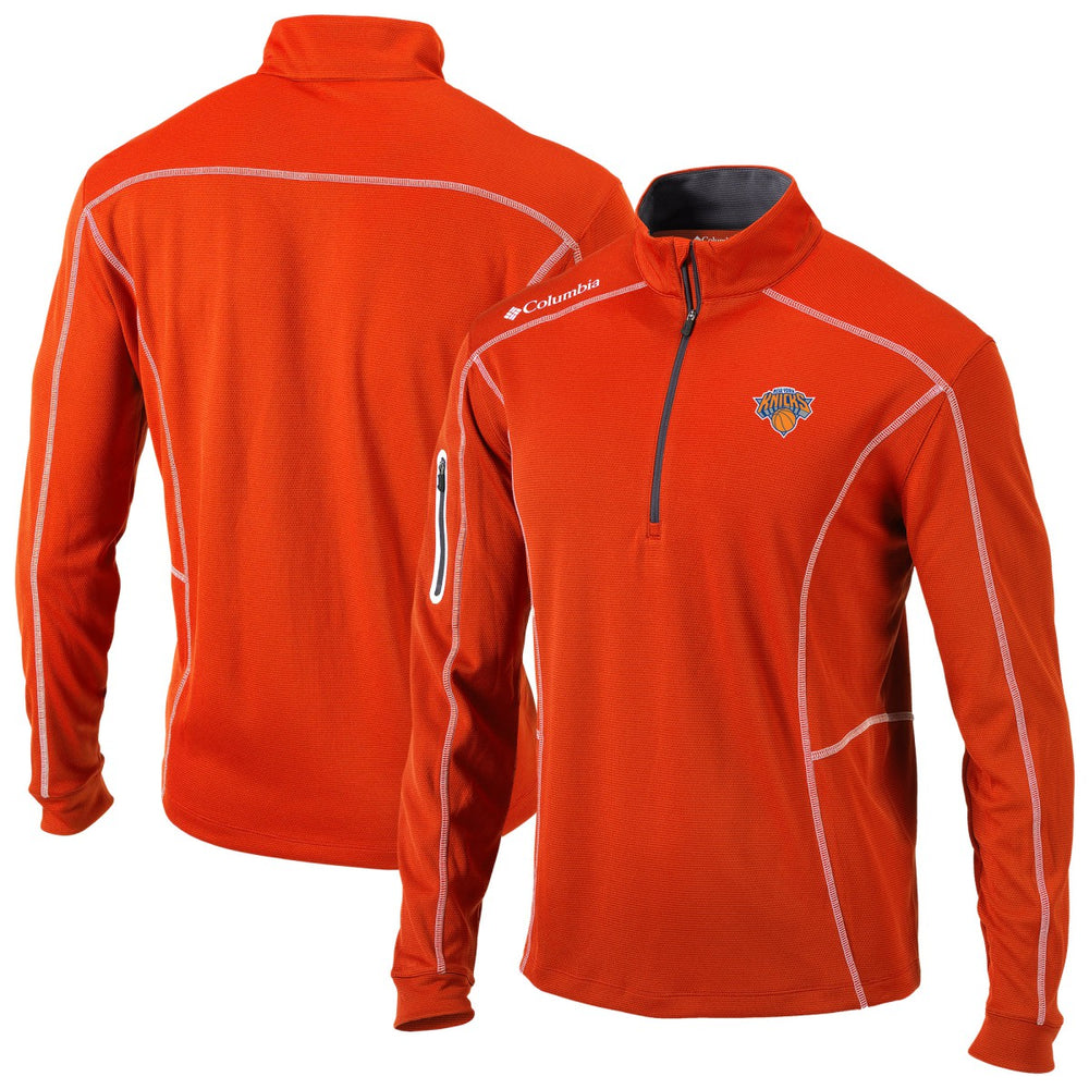 New York Knicks Omni-Wick Shotgun Quarter-Zip Jacket - Orange | Columbia sale