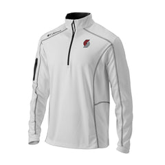 Portland Trail Blazers Omni-Wick Shotgun Quarter-Zip Jacket - White | Columbia online