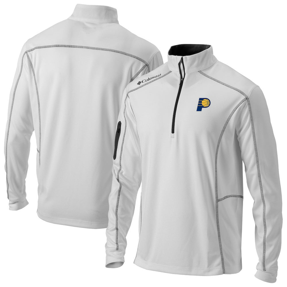 Indiana Pacers Omni-Wick Shotgun Quarter-Zip Jacket - White | Columbia on sale