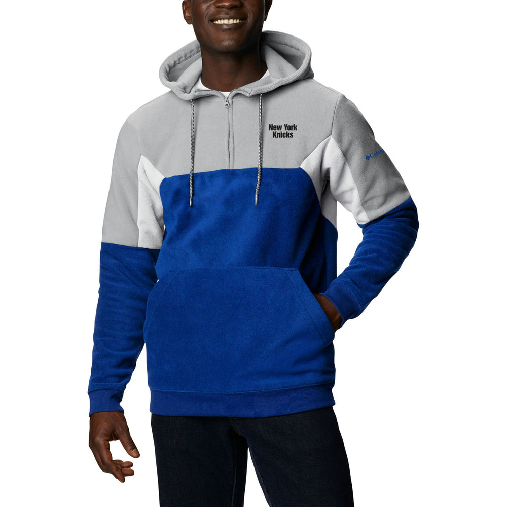 New York Knicks Men's Lodge Quarter-Zip Hoodie - Blue | Columbia outlet