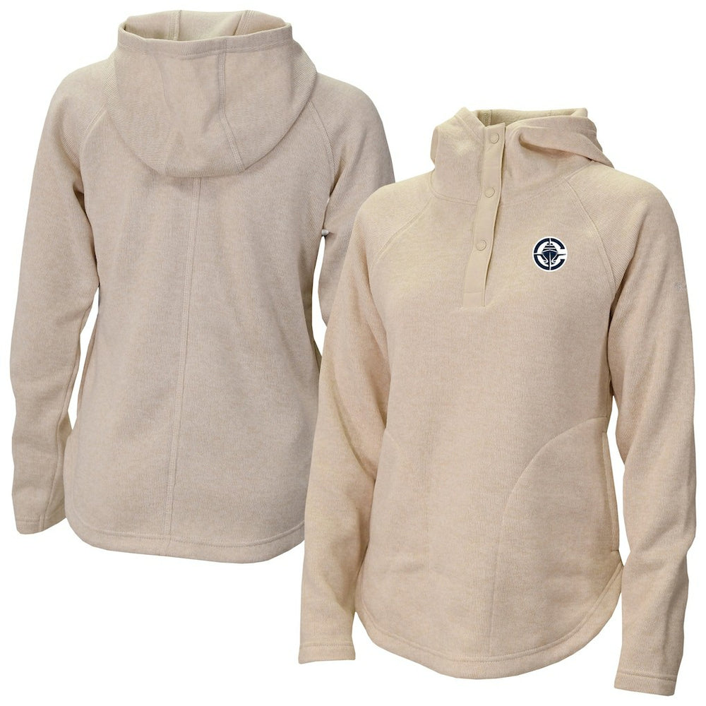 LA Clippers Women's Sweater Weather Quarter-Snap Hoodie - Cream | Columbia outlet