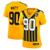 T.J. Watt Pittsburgh Steelers Women's Alternate 1933 Throwback Game Jersey - Gold | Nike for sale