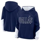 Dallas Cowboys Women's Play Clock Bling Hoodie - Navy sale