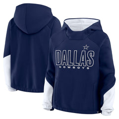 Dallas Cowboys Women's Play Clock Bling Hoodie - Navy sale