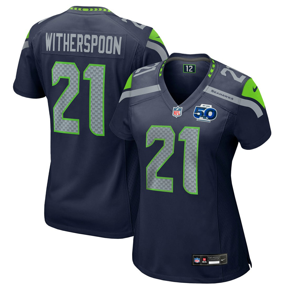 Devon Witherspoon Seattle Seahawks Women's Team 50th Season Game Jersey - College Navy | Nike for sale