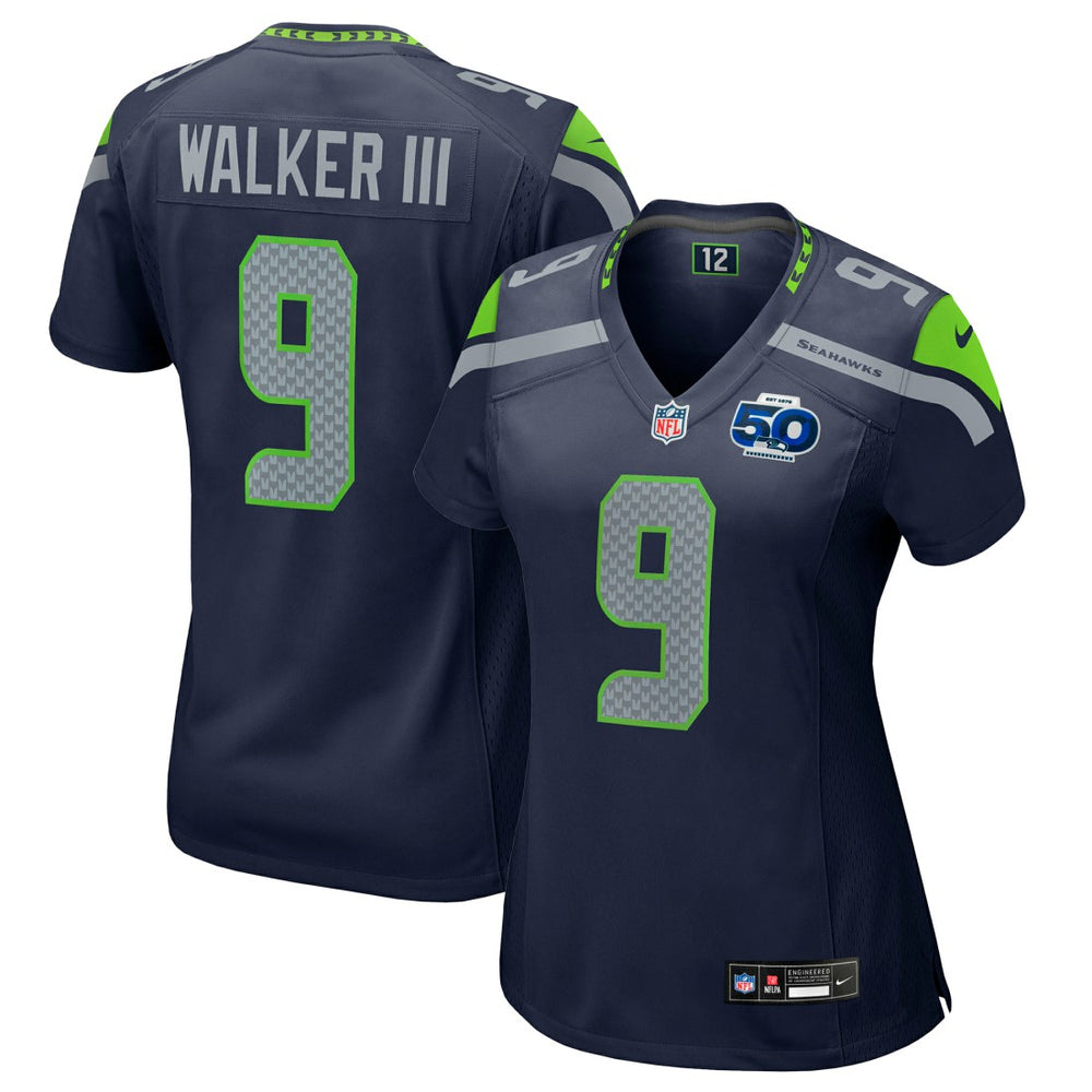 Kenneth Walker III Seattle Seahawks Women's 50th Season Game Jersey - College Navy | Nike for sale