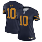 Jordan Love Green Bay Packers Women's The 1923 Classic Legend Player Dri-FIT Top - Navy | Nike online