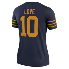 Jordan Love Green Bay Packers Women's The 1923 Classic Legend Player Dri-FIT Top - Navy | Nike online