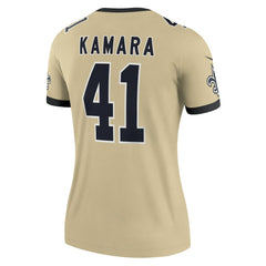 Alvin Kamara New Orleans Saints Women's Gameday Golds Alternate Legend Player Performance Top - Gold | Nike for sale