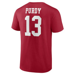 Brock Purdy San Francisco 49ers Player Icon T-Shirt - Scarlet online