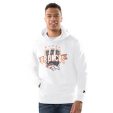 Denver Broncos Starter Vintage Pullover Hoodie - White outlet