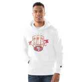 San Francisco 49ers Starter Vintage Pullover Hoodie - White sale