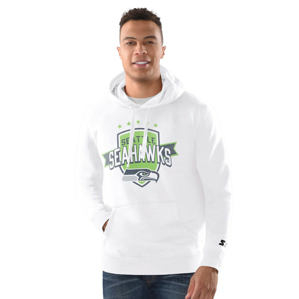 Seattle Seahawks Starter Vintage Pullover Hoodie - White online