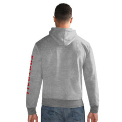 New York Giants Starter Vintage Pullover Hoodie - Heather Gray discount