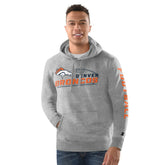 Denver Broncos Starter Vintage Pullover Hoodie - Heather Gray cheap