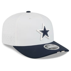 Dallas Cowboys New Era 2025 NFL Training Camp 9SEVENTY Adjustable Hat - White/Navy outlet