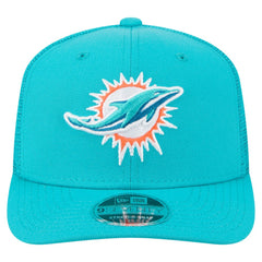 Miami Dolphins New Era Team Collection 9SEVENTY Stretch-Snap Adjustable Hat - Aqua cheap