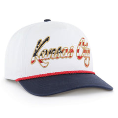 Kansas City Chiefs '47 Patriotic Overhand Hitch Adjustable Hat - White on sale