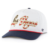 Las Vegas Raiders '47 Patriotic Overhand Hitch Adjustable Hat - White on sale
