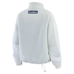 Dallas Cowboys WEAR by Erin Andrews Women's Polar Fleece Half-Zip Jacket - White on sale