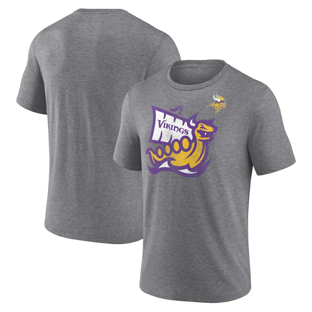 Minnesota Vikings Hot Route Tri-Blend T-Shirt - Heather Gray online