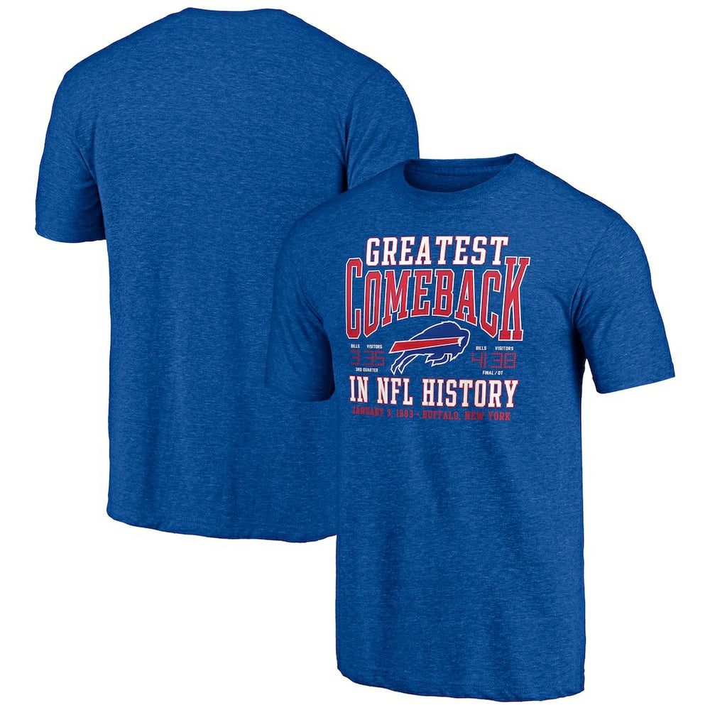 Buffalo Bills Vintage Tri-Blend T-Shirt - Royal cheap