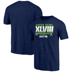 Seattle Seahawks Vintage Tri-Blend T-Shirt - College Navy discount