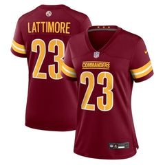 Marshon Lattimore Washington Commanders Women's Team Game Jersey - Burgundy | Nike discount