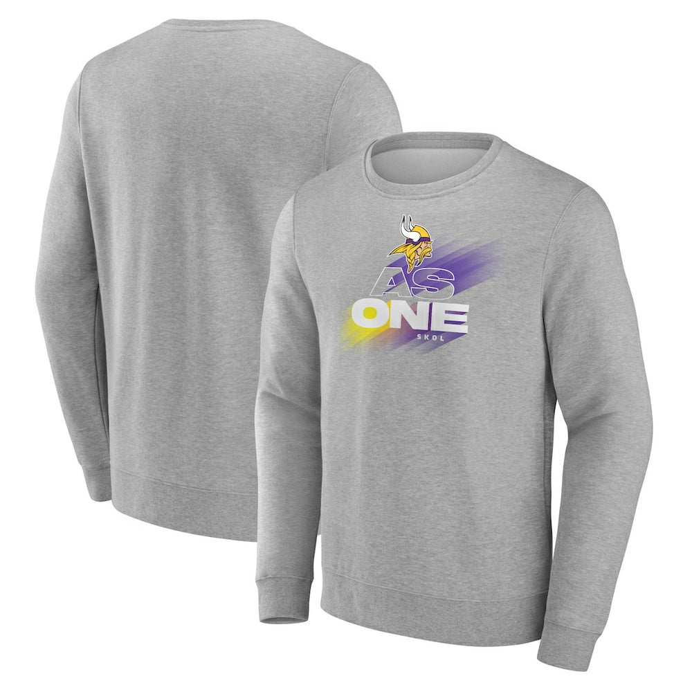 Minnesota Vikings As One Skol Pullover Sweatshirt - Gray online