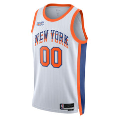 New York Knicks Unisex 2024/25 Custom Swingman Jersey - City Edition - White | Nike on sale