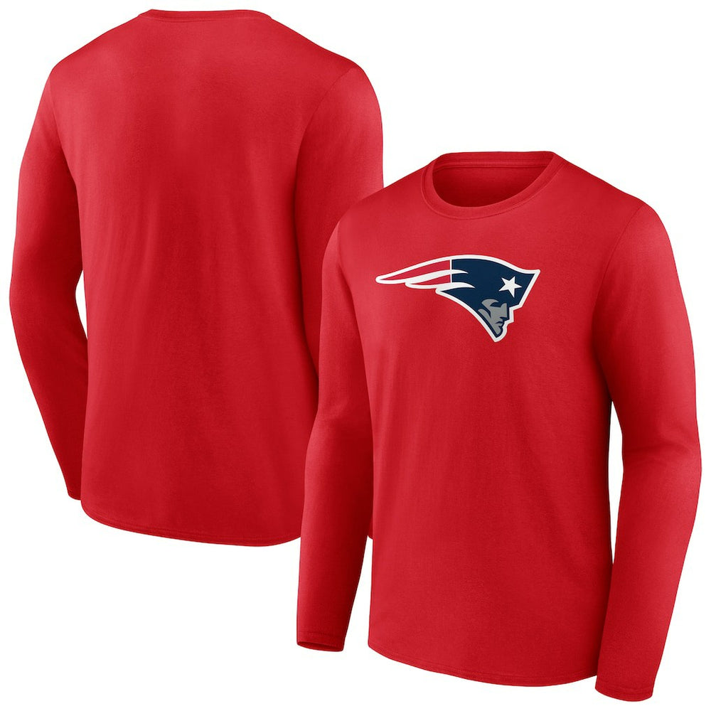 New England Patriots Primary Logo Long Sleeve T-Shirt - Red outlet