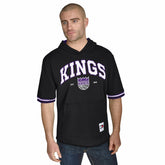 Sacramento Kings Tommy Jeans Paul French Terry Short Sleeve Pullover Hoodie - Black on sale