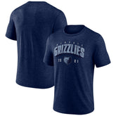 Memphis Grizzlies Backboard Tri-Blend T-Shirt - Navy on sale