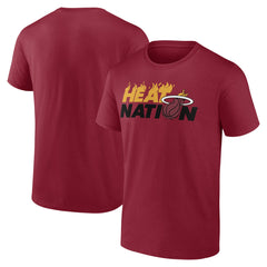 Miami Heat Announcer T-Shirt - Red on sale