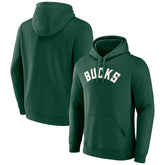 Milwaukee Bucks Wordmark Pullover Hoodie - Hunter Green shop