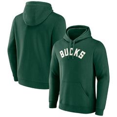 Milwaukee Bucks Wordmark Pullover Hoodie - Hunter Green shop