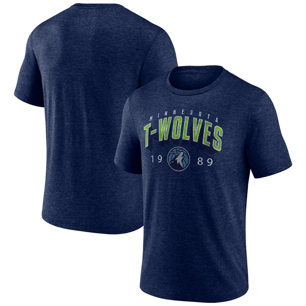 Minnesota Timberwolves Backboard Tri-Blend T-Shirt - Navy on sale