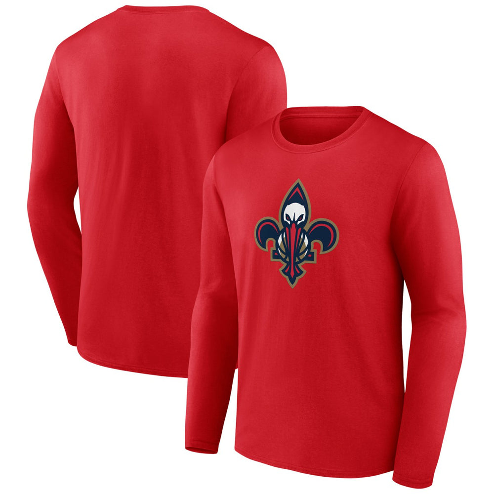 New Orleans Pelicans Alternate Logo Long Sleeve T-Shirt - Red sale