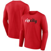 Portland Trail Blazers Alternate Logo Long Sleeve T-Shirt - Red sale